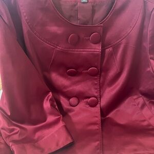 APT 9 crimson jackets. Crop swing jacket. Like new!